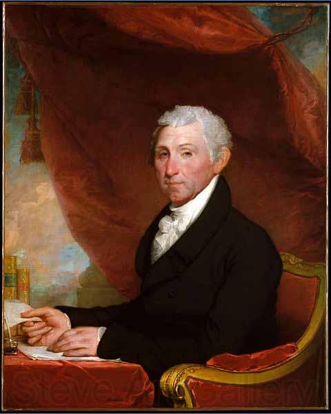 James Monroe This portrait originally belonged to a set of half-length portraits of the first five U.S. presidents that was commissioned from Stuart by John Dogget France oil painting art